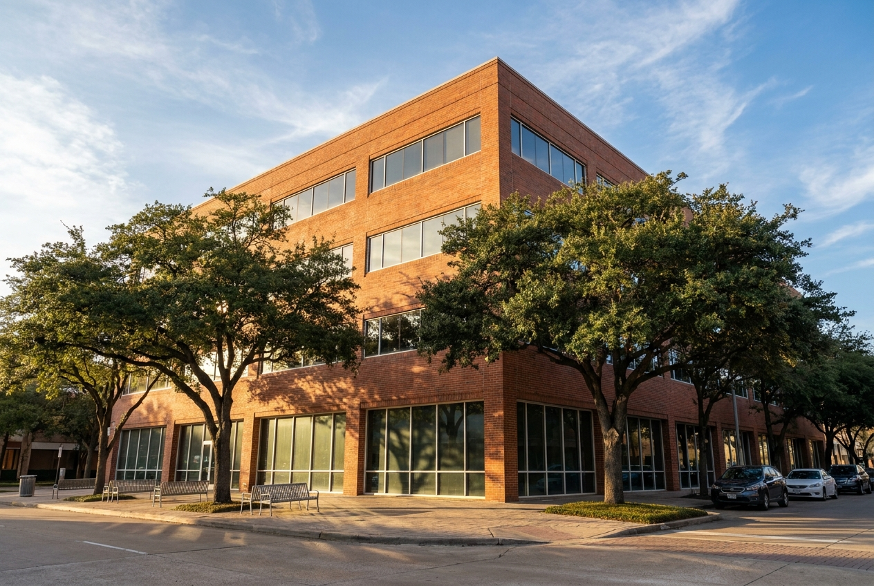Our office building at 1800 St. James Place in Houston's Galleria district